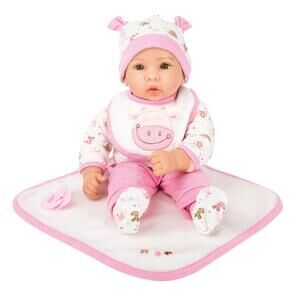 Small Foot Baby Doll Hanna 7 Piece Complete Playset Pacifier Toddler Toy Ages 2+